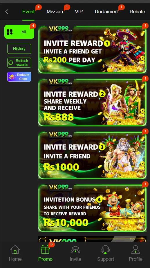 VK999 APK latest promotion and gaming offer